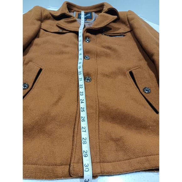 YIKAILONG Classic Browm Mens Peacoat Jacket Size XXXL 190/104A - Picture 6 of 6